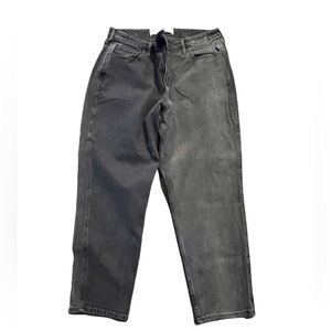 Hollister mom jeans black two toned